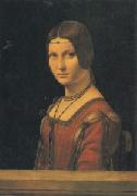 Leonardo  Da Vinci Portrait of a Lady at the Court of Milan (san05) France oil painting artist